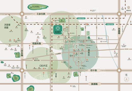 绿城海棠映月 位置图